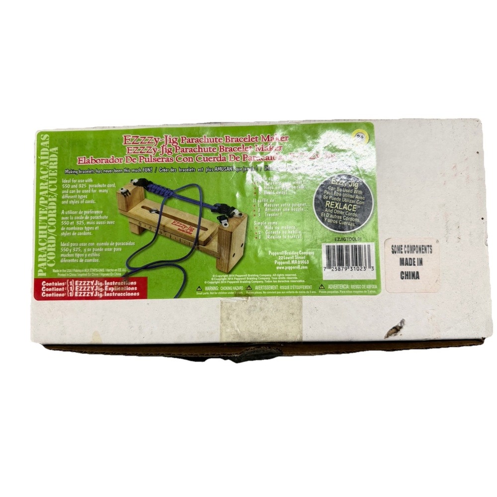 Pepperell Crafts EZZZy-Jig Parachute Bracelet Maker for Bracelet Making
